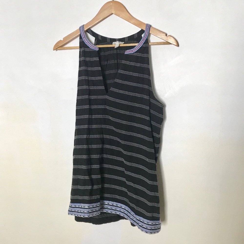 Joie Soft Embroidered Tank Tunic M